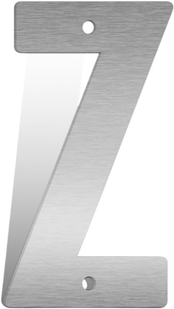 Drijvend Huisnummer - Adres Cijfer - Huis Identificatie - Roestvrij Staal - 30 cm - Zilverkleurig