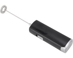 Elektrische Melkopschuimer - Garde Opschuimer - Dranken Bereiden - Geluidsarm Ontwerp - 35x214mm - Carbon Zwart