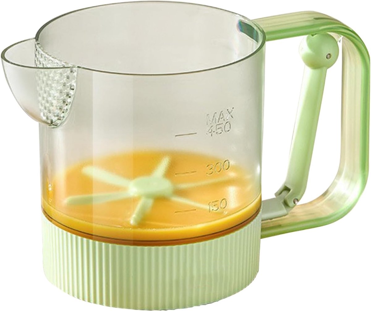 Eiermengbeker - Keukenmixer - Snel mengen - Semi-automatisch - 18.5 cm - Groen
