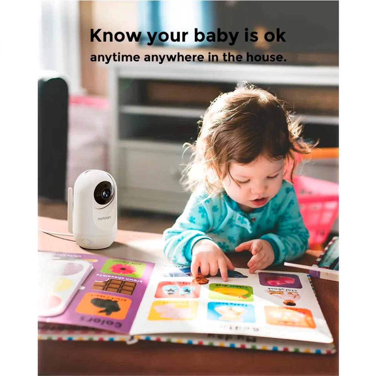 Momcozy video babyfoon, 5 inch thumbnail 4