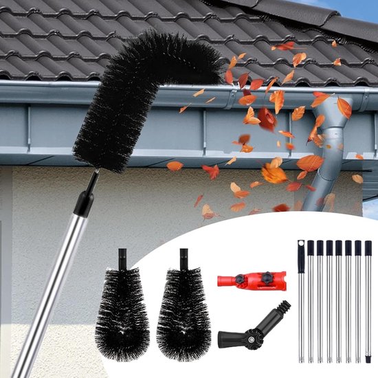 Goot Reiniger - Telescoop Tool - Dak Onderhoud - Veilig Zonder Ladder - 32 Meter - Zwart — afbeelding 2