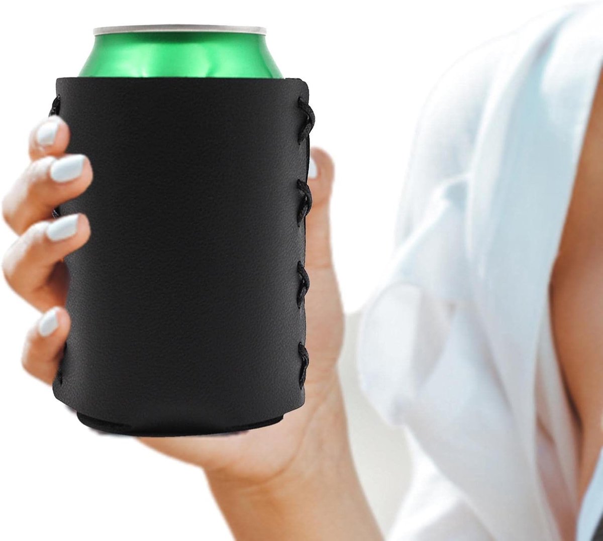 Blikjeskoeler - Bierhouder isolator - Drank koel houden - Opvouwbaar ontwerp - Standaard formaat - Bruin