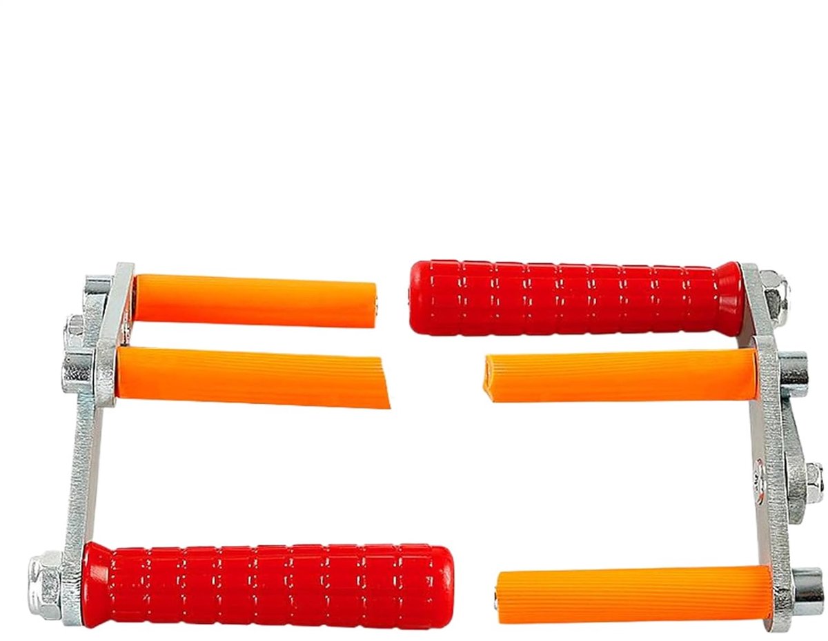 Paneeldrager - Gipsplaat tilgereedschap - Plaatmateriaal verplaatsen - Verstelbare klem - 115 kg capaciteit - Roodachtig oranje