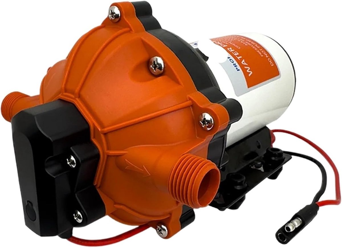 Membraanpomp - Waterpomp - Watersysteem Voeden - Zelfaanzuigend Droogloop - 5 GPM 60 PSI - Zwart