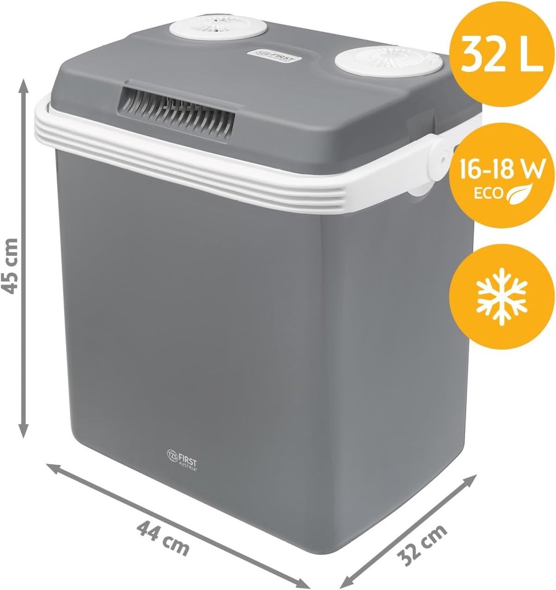 Koelbox - Kunststof - 32 Liter Capaciteit - Koel- en Warmhoudfunctie - Voor Kamperen en Picknicken