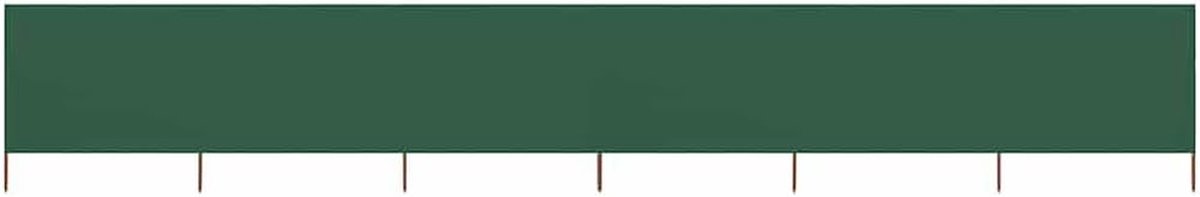 Opvouwbare scheidingswand - Windscherm vliesstof - Bescherming tegen wind - 6 panelen ontwerp - 800 x 80 cm - Groen