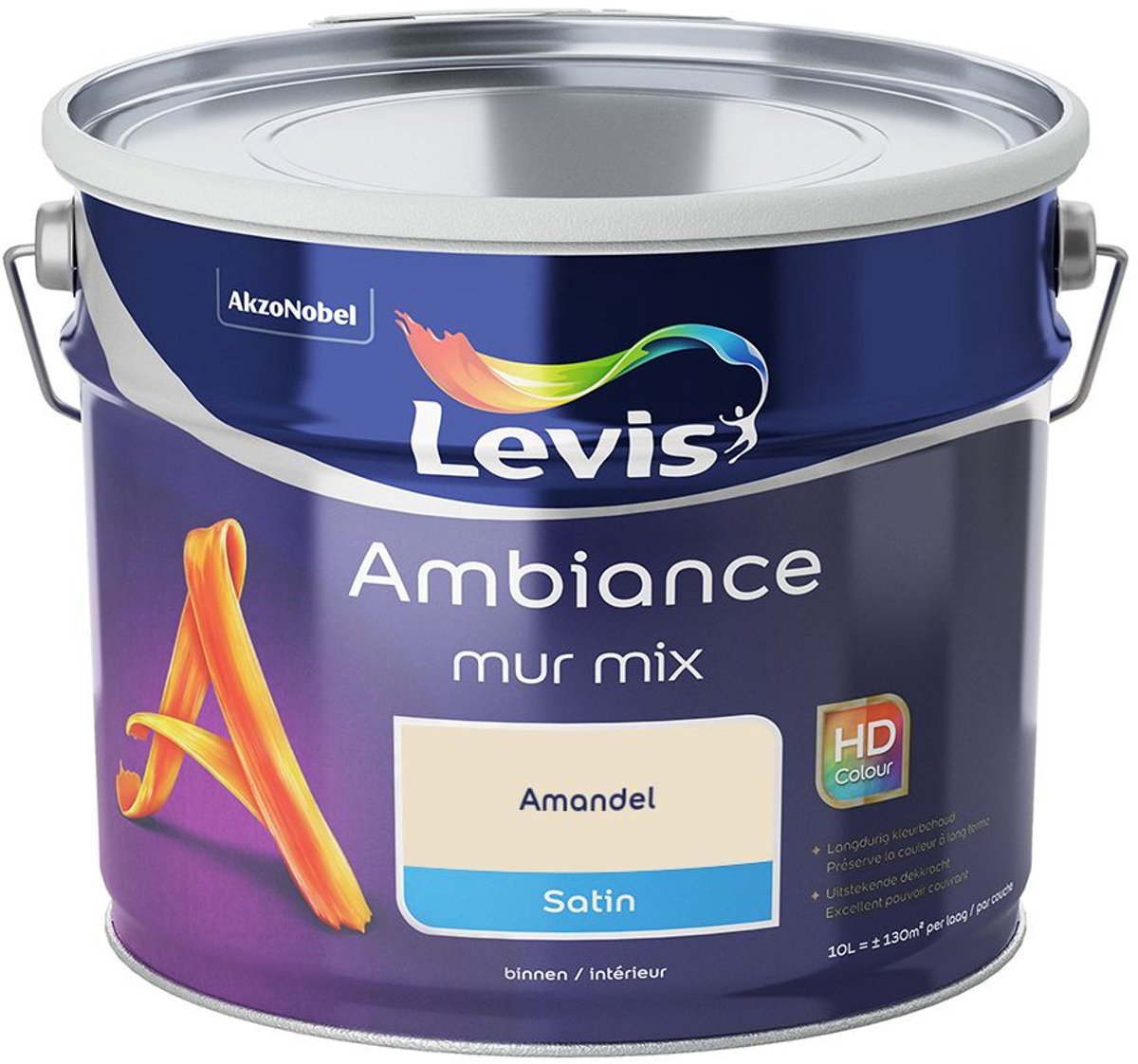 Levis - Ambiance Mur Satin Mix - Amandel - Mengverf - 10 L