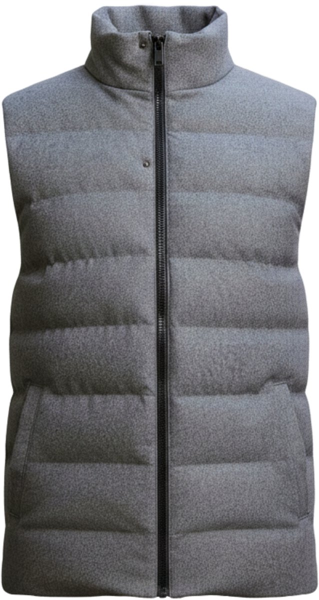 OMBRE Gilet - regular fit - polyester - effen Grijs S/M