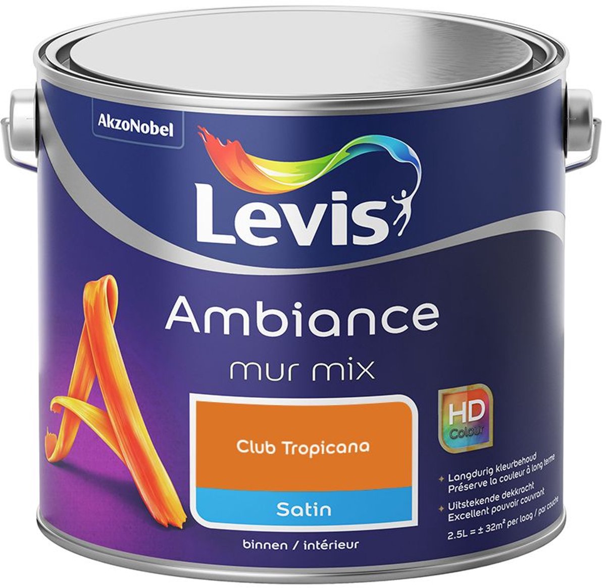 Levis - Ambiance Mur Satin Mix - Club Tropicana - Mengverf - 2,5 L