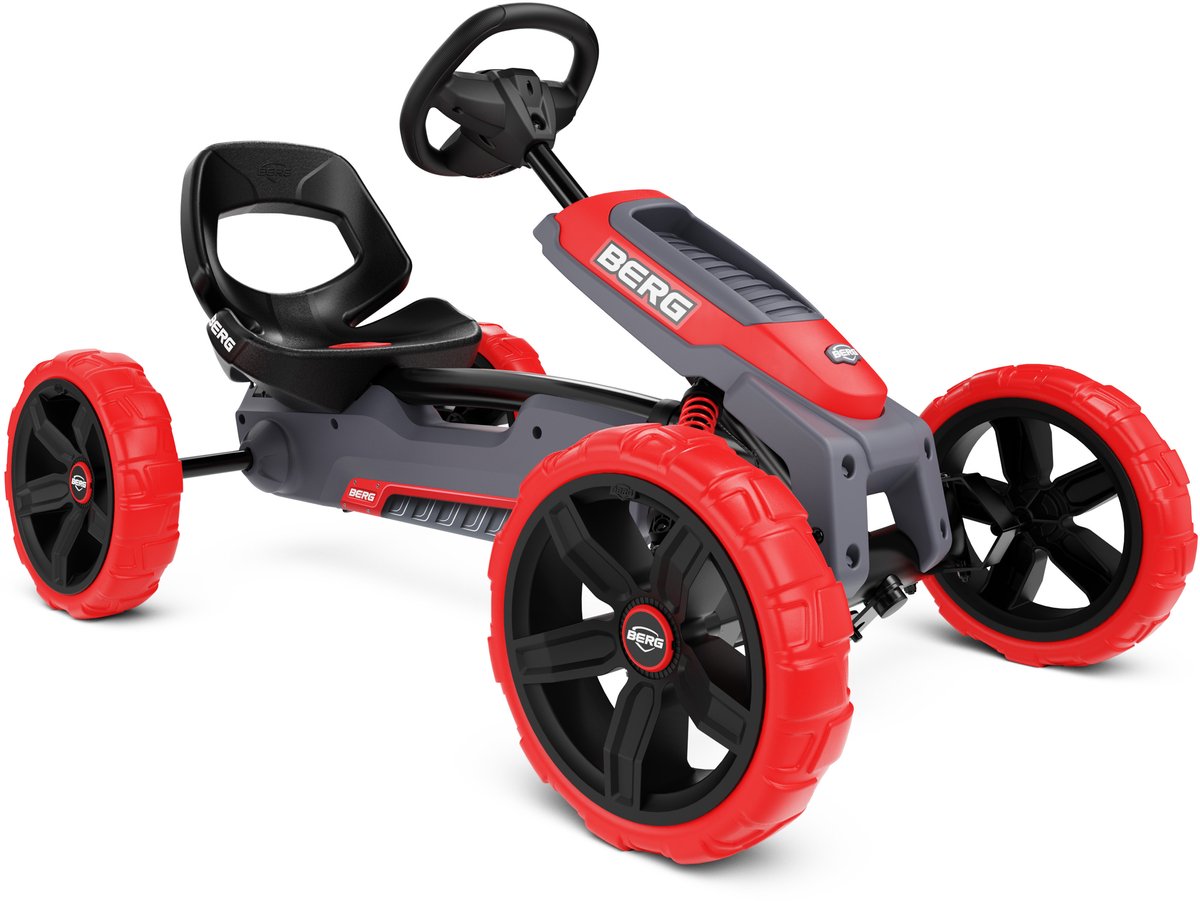 Bol.com BERG Reppy Rebel Skelter - Verstelbare Stoel - Met soundbox - 2,5+ Jaar - Grijs/Rood aanbieding