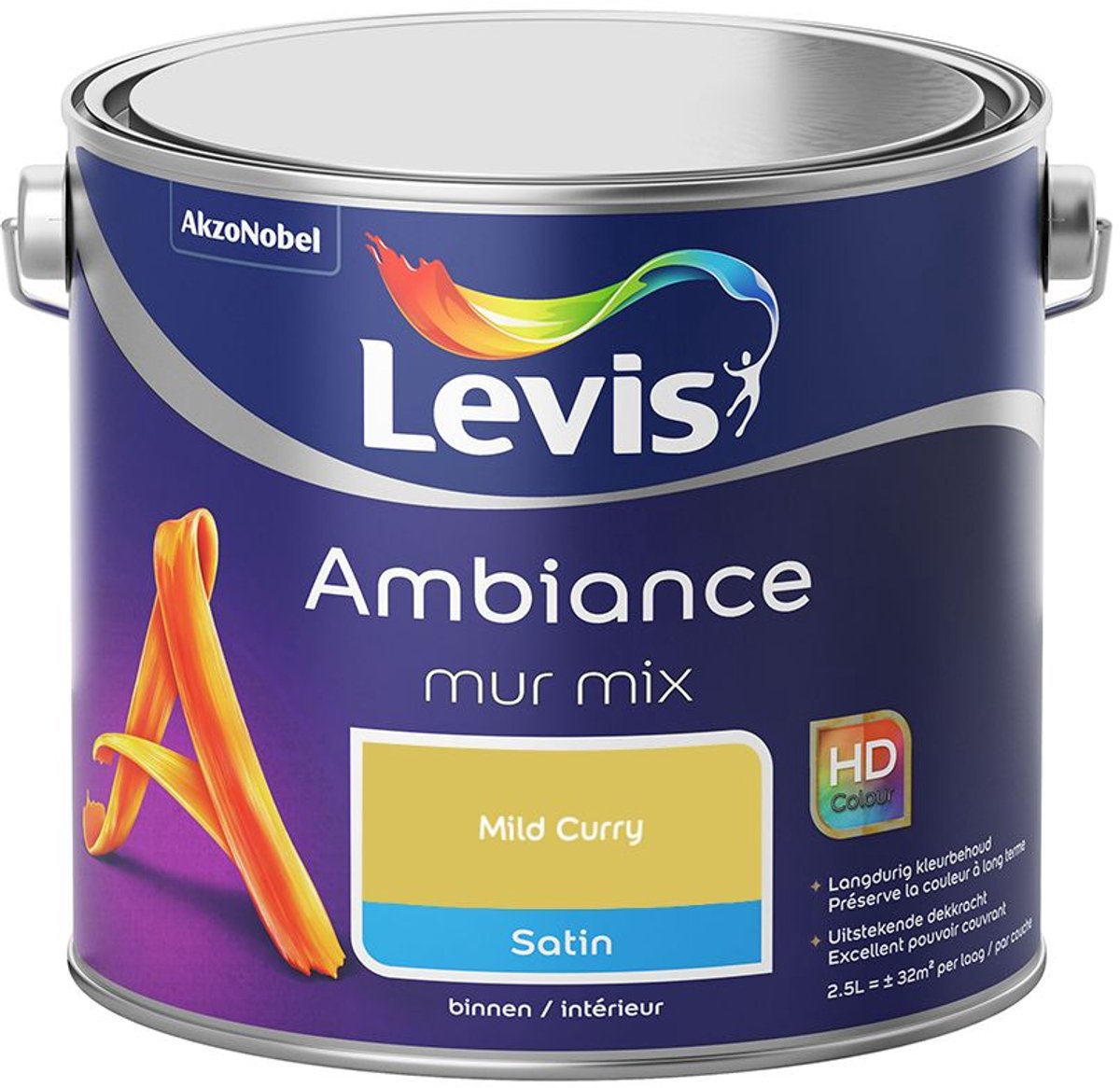 Levis - Ambiance Mur Satin Mix - Mild Curry - Mengverf - 2,5 L