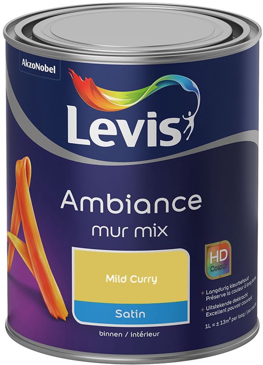 Levis - Ambiance Mur Satin Mix - Mild Curry - Mengverf - 1 L