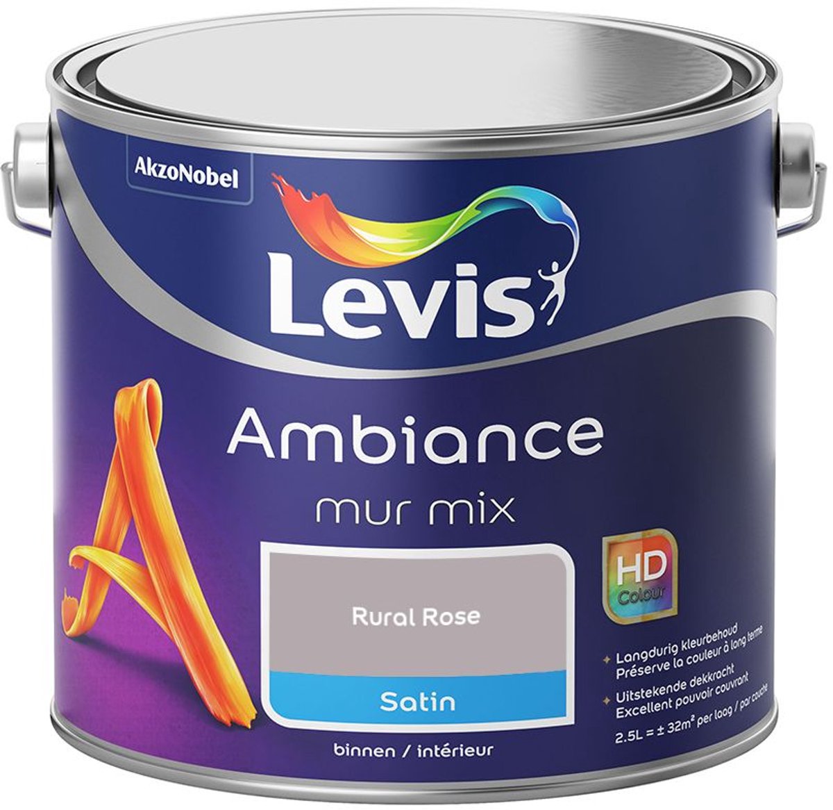 Levis - Ambiance Mur Satin Mix - Rural Rose - Mengverf - 2,5 L