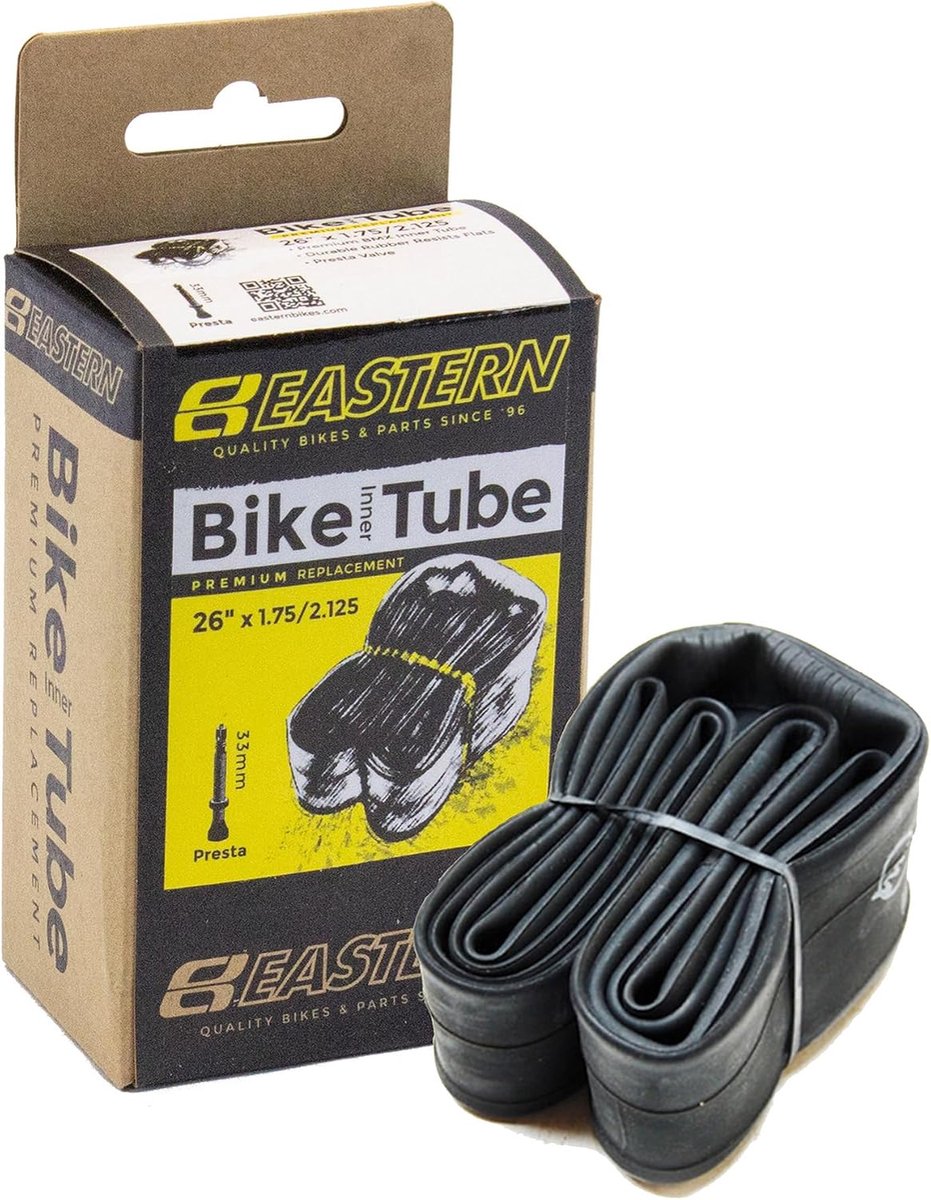Binnenband Fiets - Reserveband - Mountainbiken - Presta ventiel - 26 inch - Zwart