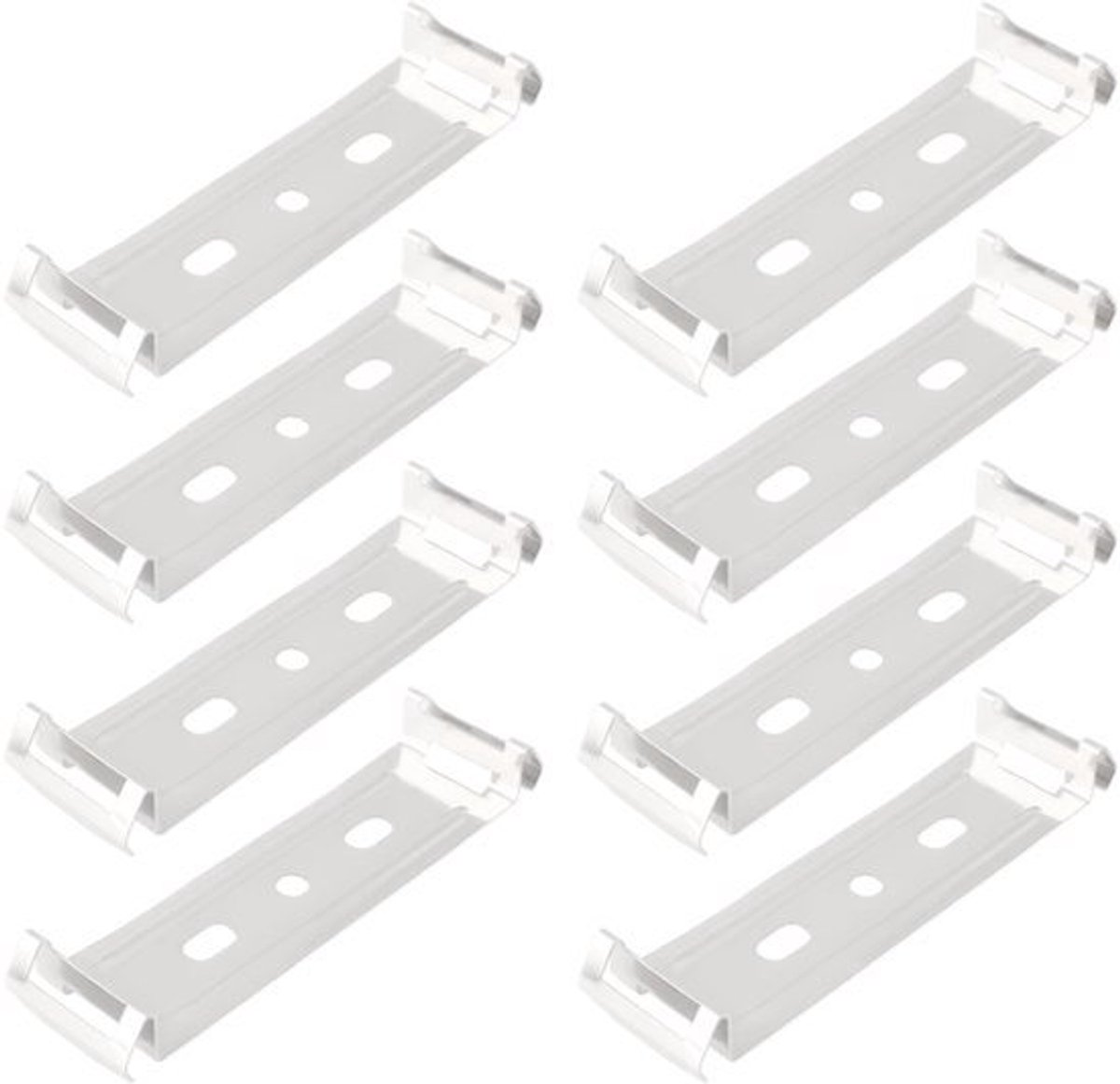 Allecto - 8 Stuks - Led Batten Tube Light Montageclips - Voor Tube