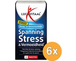 Lucovitaal 6x Magnesium Spanning, Stress & Vermoeidheid (45 tabletten) - 45 stuks