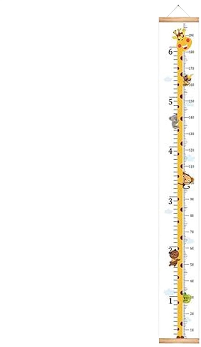 Groeimeter Hout - Meetliniaal Kinderen - Groei Volgen - Afneembare Band - 21 cm - Niet gespecificeerd