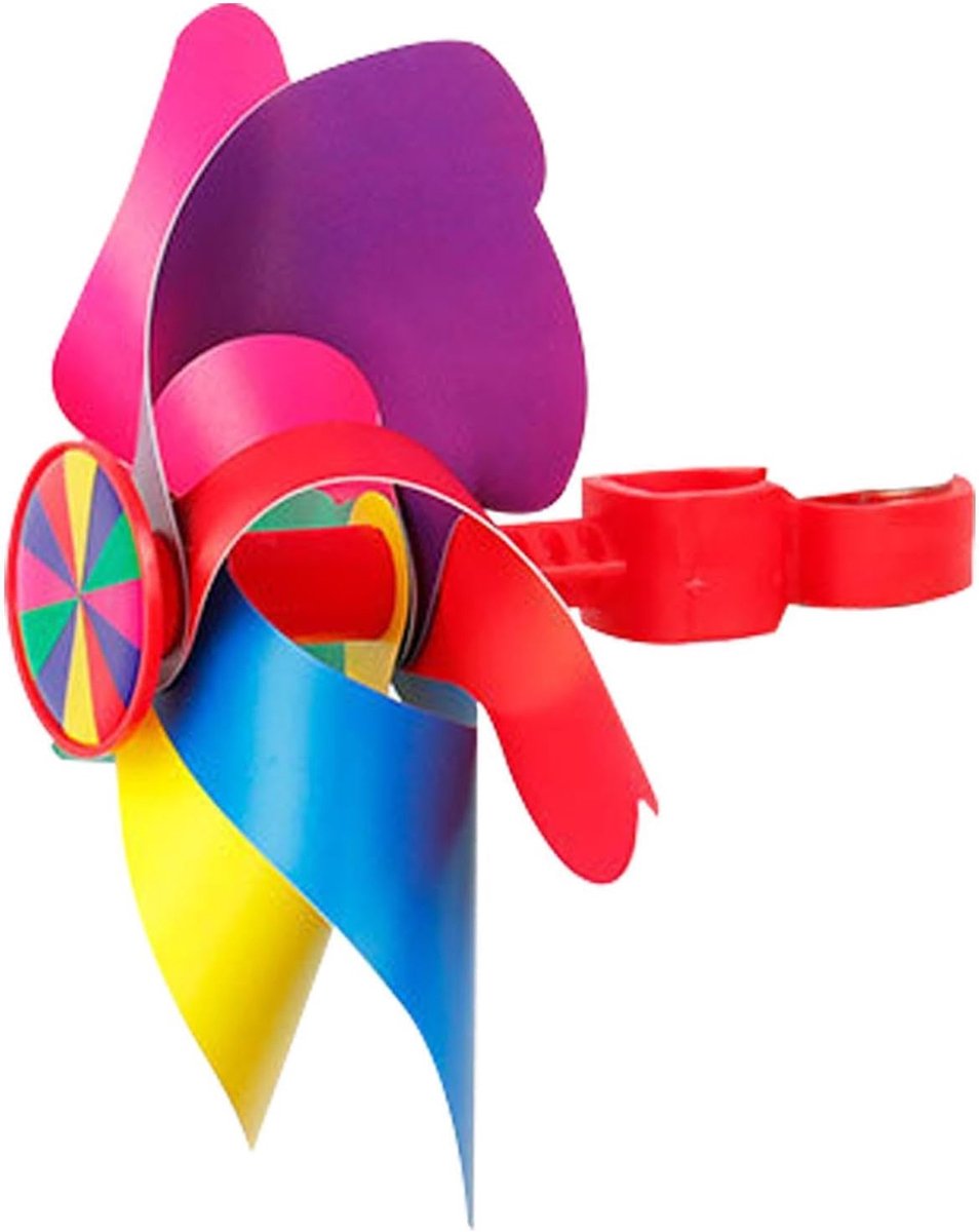 Fietsstuur Windmolen - Kleurrijke Spinner - Fiets Decoratie - Veilig Glad Ontwerp - 2-2.5 cm Diameter - Regenboog