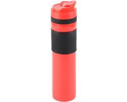 Koffiezetapparaat Mok - Reisbeker Cafetière - Koffie Zetten - Lekvrij Ontwerp - 350 ml - Rood