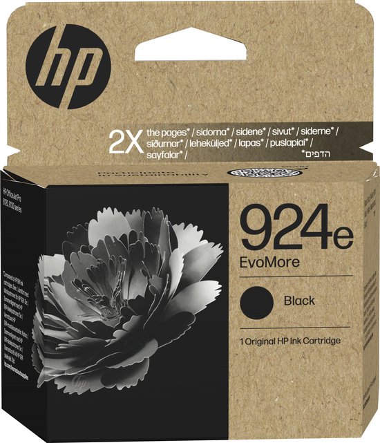 HP Inktcartridge hp 4k0v0ne 924e evomore zwart