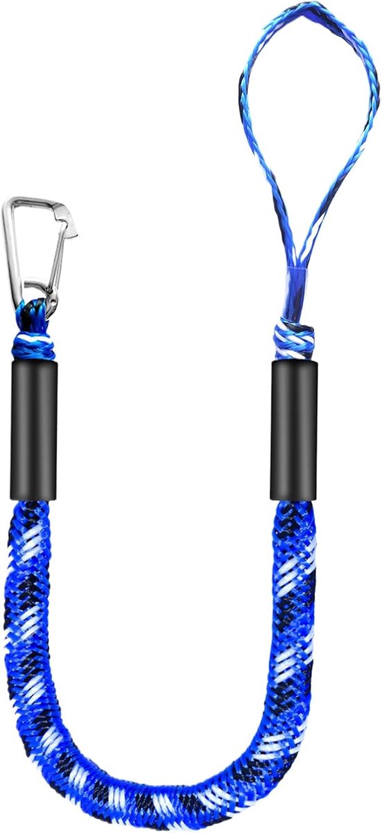 Aanmeerkabels Boot - Bevestigingslijn Watersport - Veilig Aanleggen - Schokabsorberend Ontwerp - 1.5 Meter - Blauw