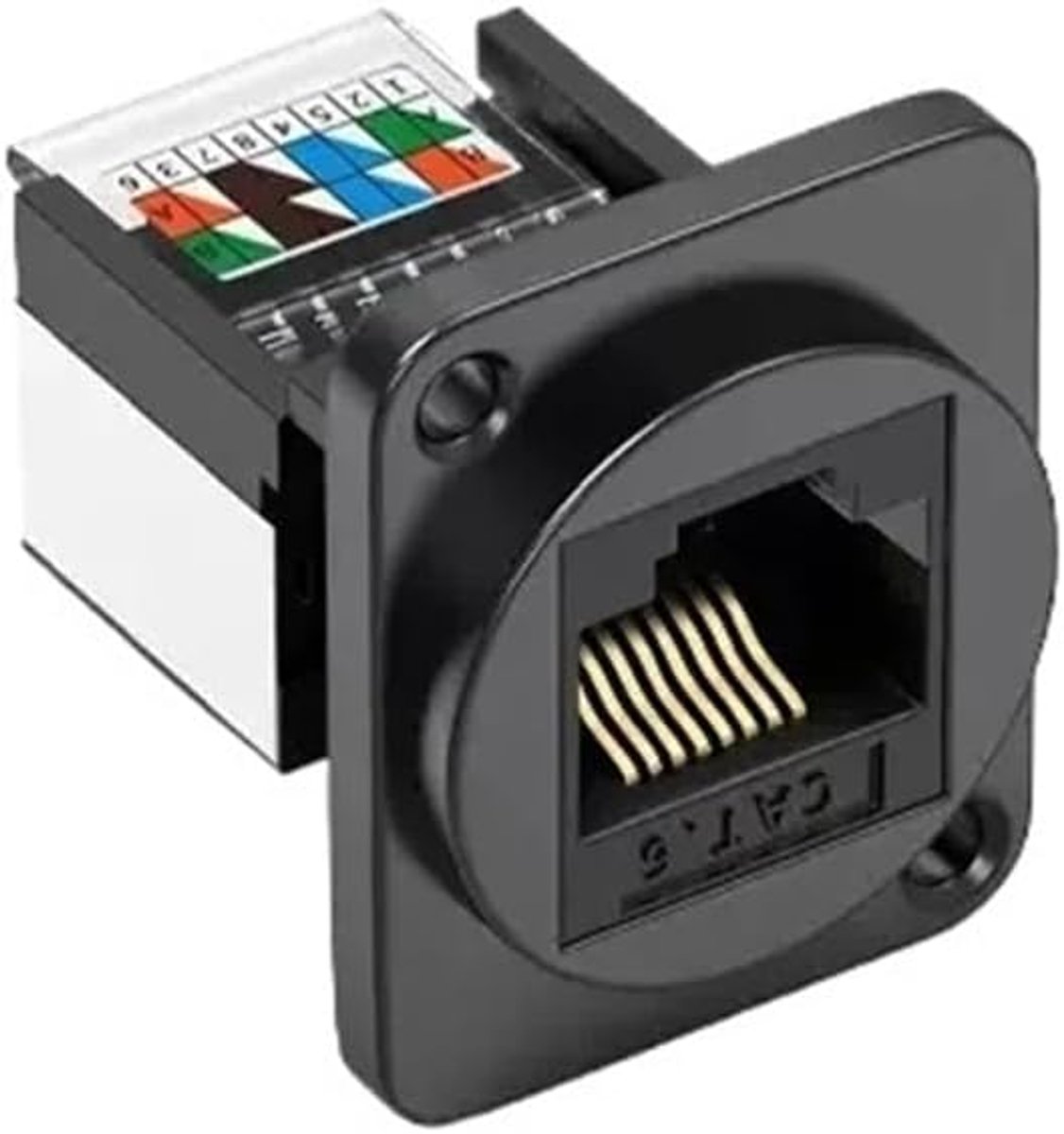 Netwerk module - Kabel connector - Netwerk uitbreiding - Metaal afgeschermd - 1 cm - Zilver
