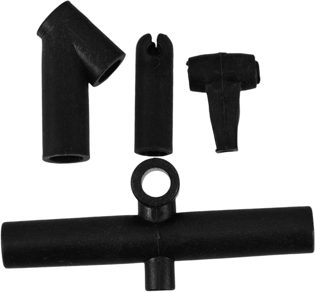 Vlieger Frame Connectoren - Reparatie Onderdelen - Vlieger Bouwen - Verbeterde Stabiliteit - 8 cm - Zwart