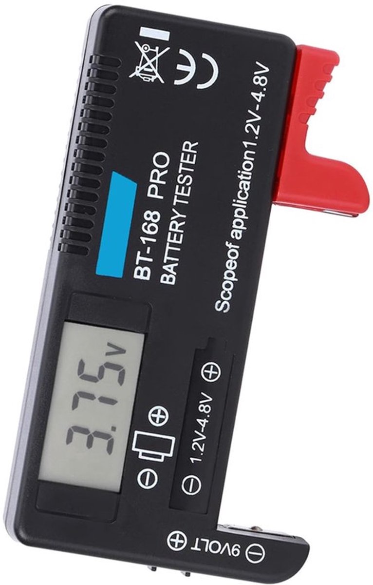 Digitale Batterijtester - Knoopcel checker - Batterijen controleren - Compact en