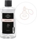 Fles "Scentchips" geurolie "Secret de Paris" met zwarte dop en een illustratie van een verstuiver.