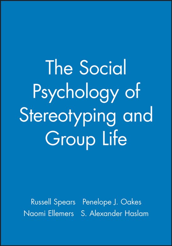 Boek "The Social Psychology of Stereotyping and Group Life" met de auteursnamen eronder.