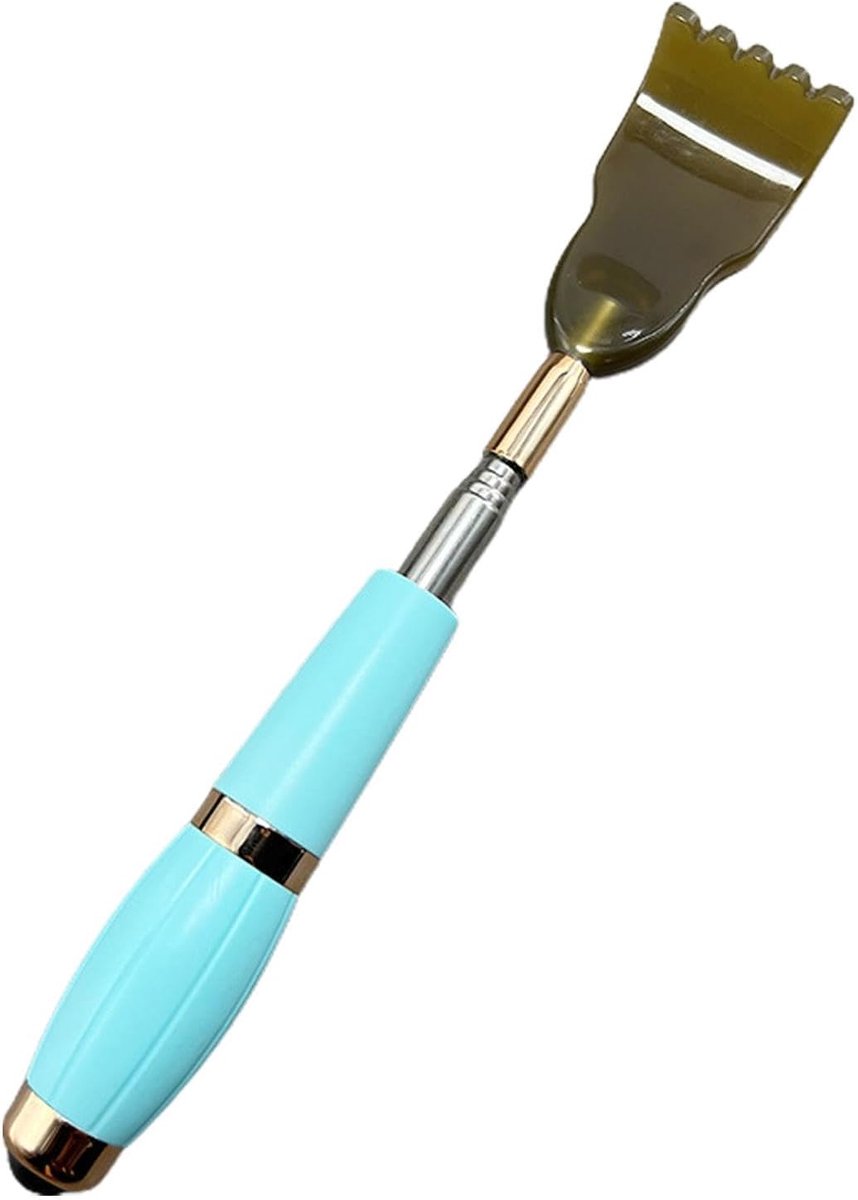 Uitschuifbare Krabber - Telescopische Ruggenborstel - Jeuk Verlichten - Roestvrijstalen Steel - 20-53 cm - Zilver