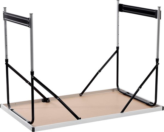 Campingtafel Inklapbaar - Buiten Tafel - Kamperen Tuin - 4 Hoogtes - 100x60cm - Antraciet — afbeelding 5