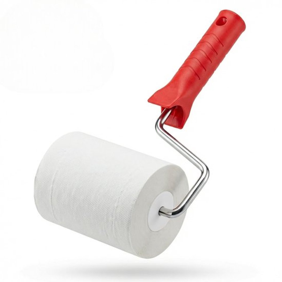 Grappig toiletpapierhouder met verfrollerontwerp