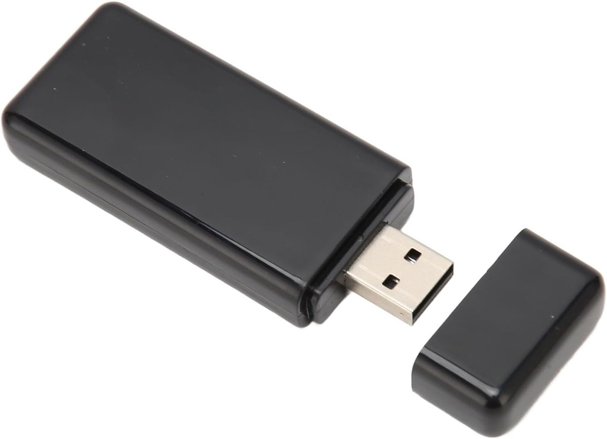 USB WiFi Adapter - Draadloze Netwerkkaart - Internet Verbinding - Dual Band 300Mbps - 1 cm - Zwart