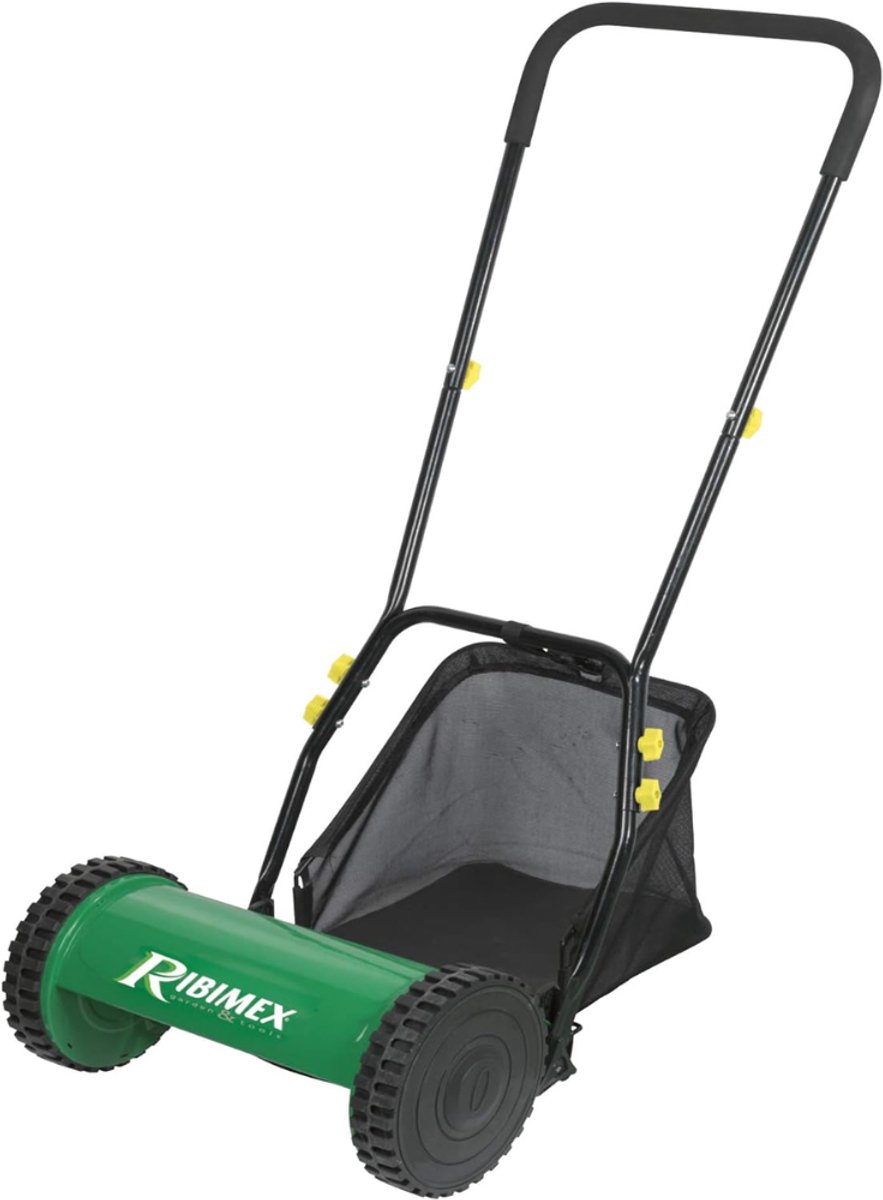 VIN® Grasmaaier Handmatig – Grastrimmer Met Opvangbak – Handmaaier 30 Cm Breed – Kooimesmaaier - 100 x 60 x 50 cm - Groen