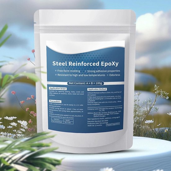 Metaalvuller Plamuur - Reparatieklei Epoxy - Onderdelen Restaureren - Waterdicht Hittebestendig - 100 gram - Grijs — afbeelding 2