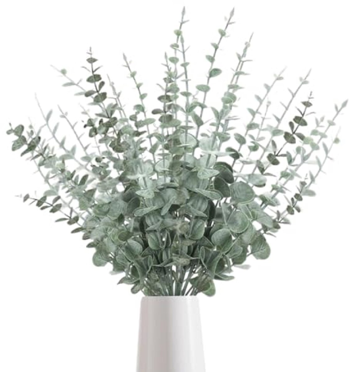 Nazik Living 30 stuks kunstmatige eucalyptustakken, 38 cm, donkergroen, decoratieve nep takken voor vaas, bruiloft, kantoor, tuin