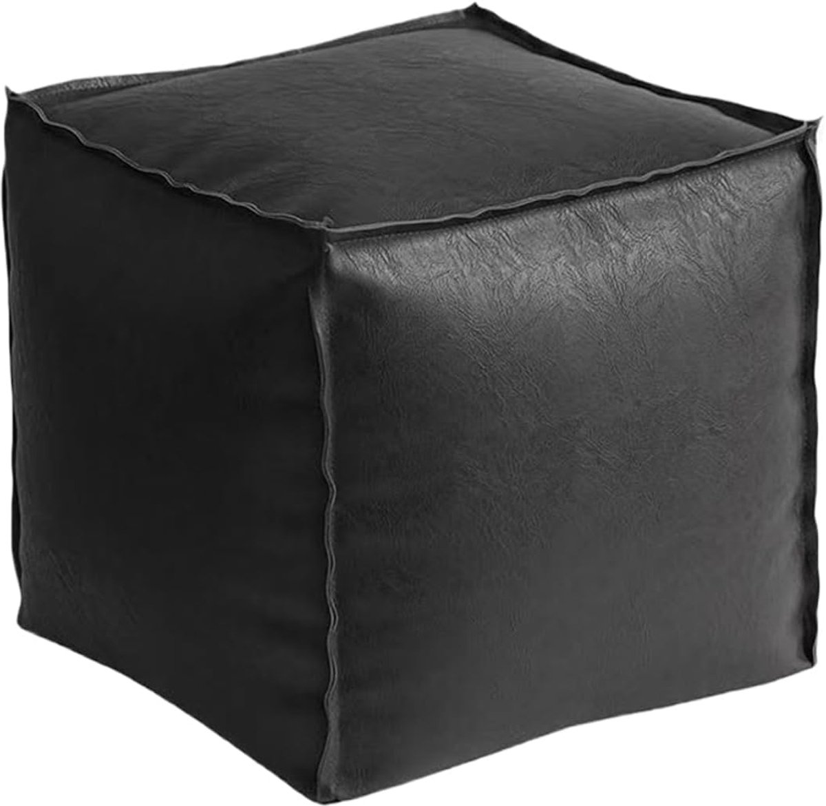 Opberg Poef - Zetel met opbergruimte - Woonkamer Organisatie - Individueel Vulbaar - 40 cm - Zwart