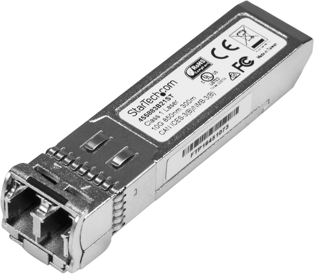Netwerkmodule SFP+ - Glasvezel Transceiver - Netwerkverbinding Maken - 10 Gigabit Ethernet - 300m - Zilver