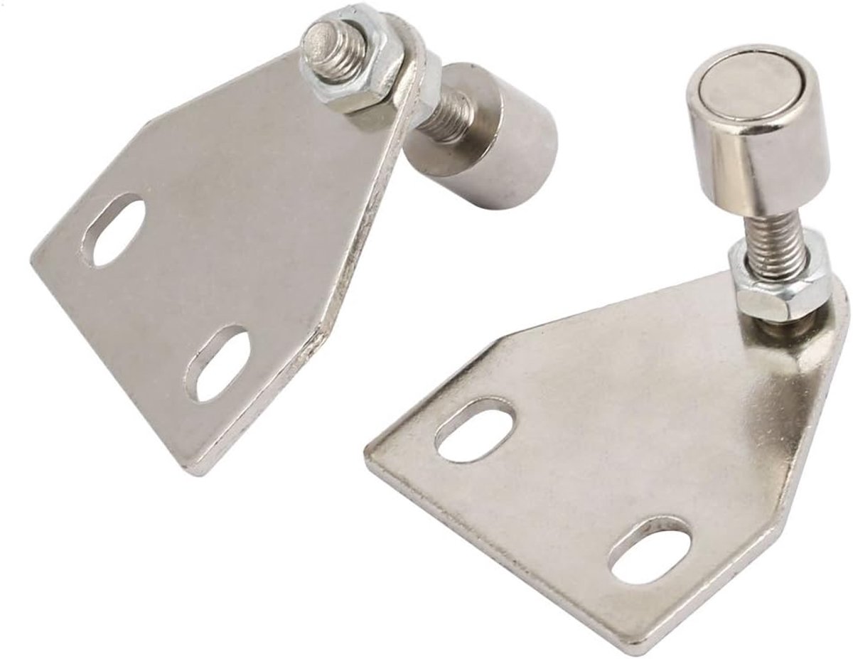 Magnetische Deurvanger - Deurhouder Klinkstop - Deur Open Houden - Verstelbare Vangst - 2 Stuks - Zilverkleurig