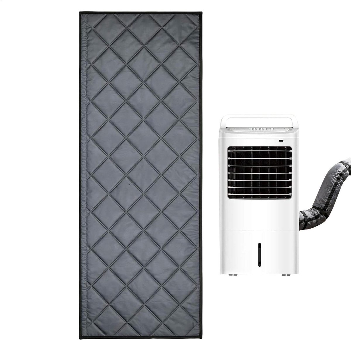 Namajunas - Isolatie voor airconditioningslang - 150*53cm - Met rits - Geïsoleerde hoes voor draagbare airconditioningslang - Hittebestendige slangkous - Beschermhoes tegen warmteverlies - Energiebesparend - afdekking Isolatie