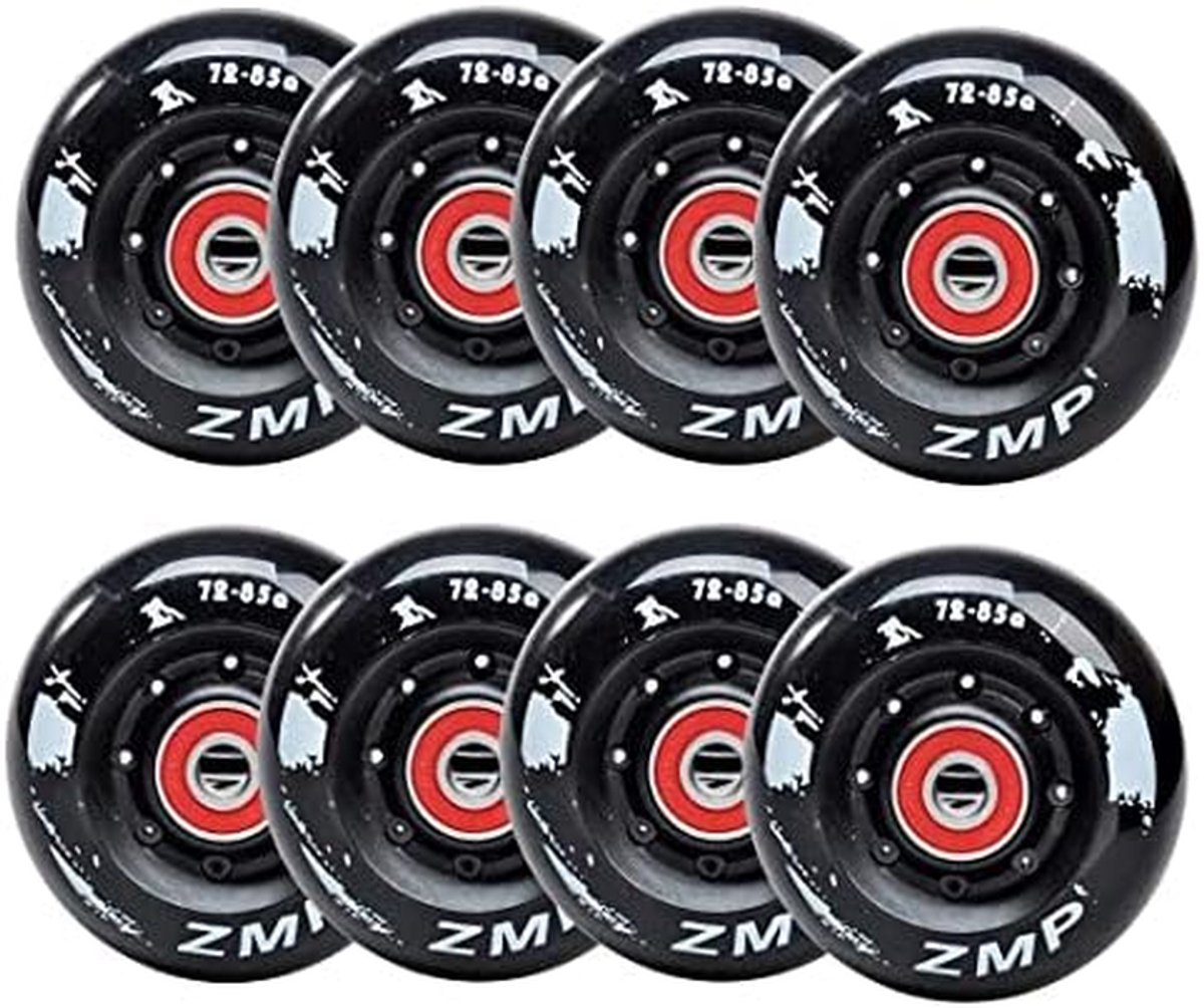 Inline Skate Wielen Skeeleronderdelen Set Soepel Rijden Duurzaam PU Materiaal 8 stuks 85A