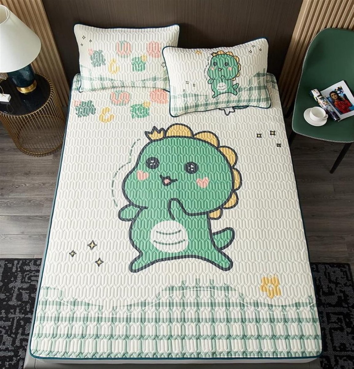 Zomerslaapmat - Koel matras - Koel slapen - Opvouwbaar ontwerp - 150x200cm - Groen