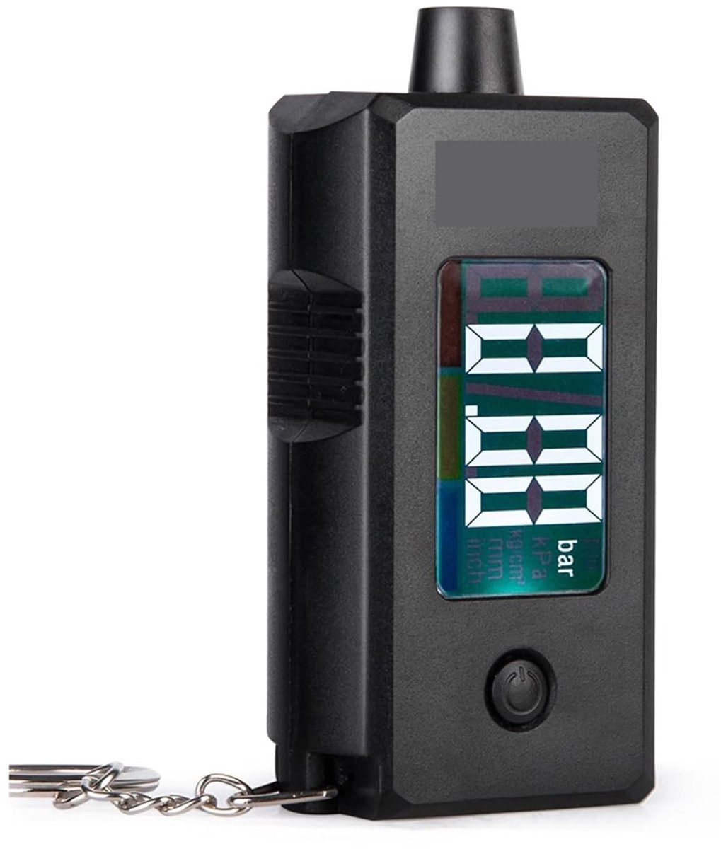Bandenspanningsmeter Digitaal - Luchtdrukmeter Auto - Voertuig Onderhoud - Hoge Precisie Meting - 5-100 psi - Zwart