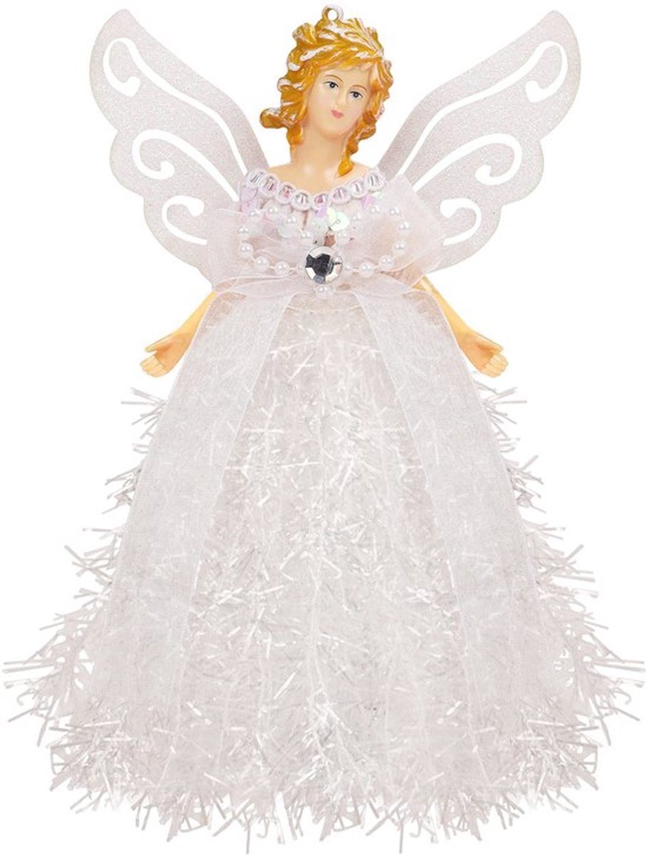 Zeynomax - Kerstboomtoppers - Engelboomtopper - Sprookjesachtige decoratie - Wit