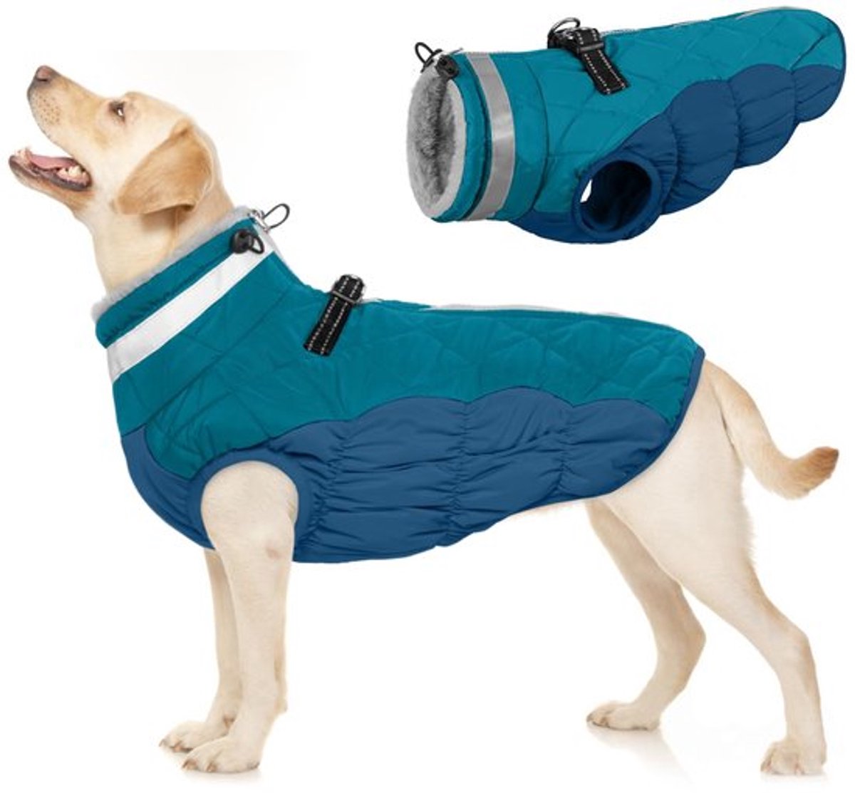 Warm hondenjasje voor winter uit fleece materialen