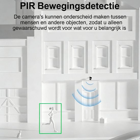 4MP/2K Solar Beveiligingscamera voor Buiten, Draadloze WiFi Camera met Accu, PIR Bewegingssensor, Audio en Kleuren Nachtzicht 2pcs — afbeelding 2