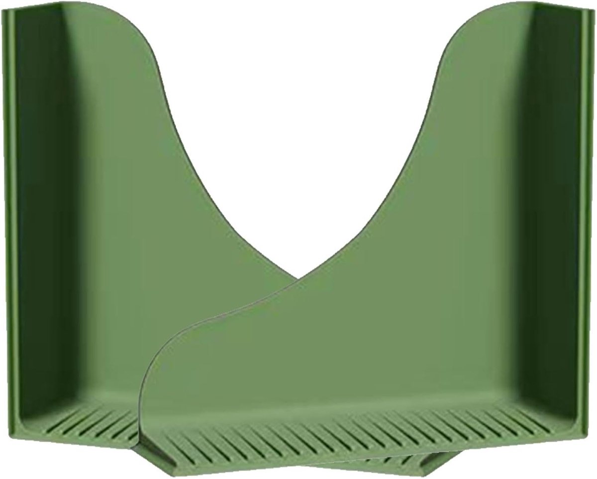 Badkuip Waterbeschermer - Douche spatklep - Water insluiten - Sterke zuignappen - 25x24x8 cm - Grijs