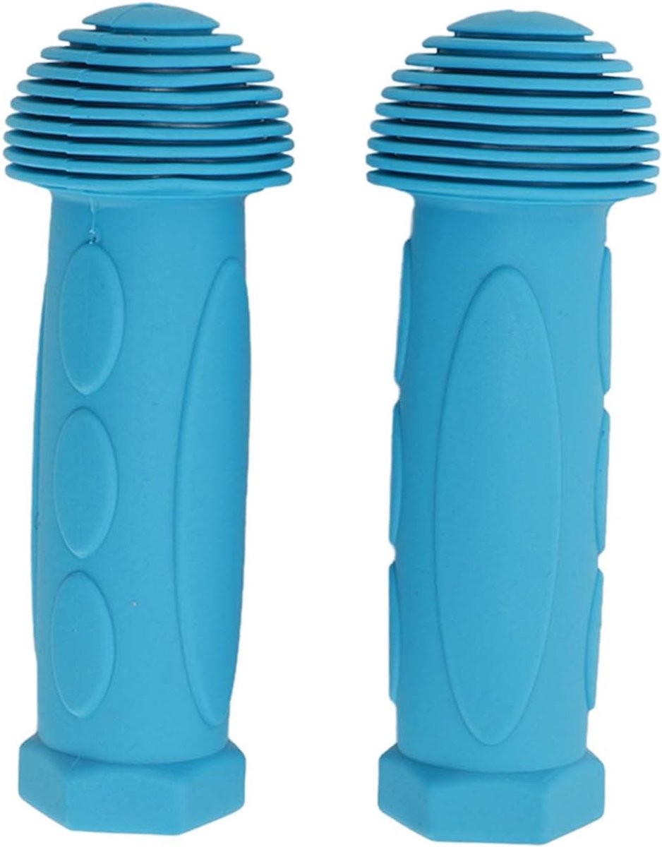 Kinderfiets Handvatten - Stuur Grips - Veilig Fietsen - Rubberen Materiaal - 12 cm Lengte - Blauw