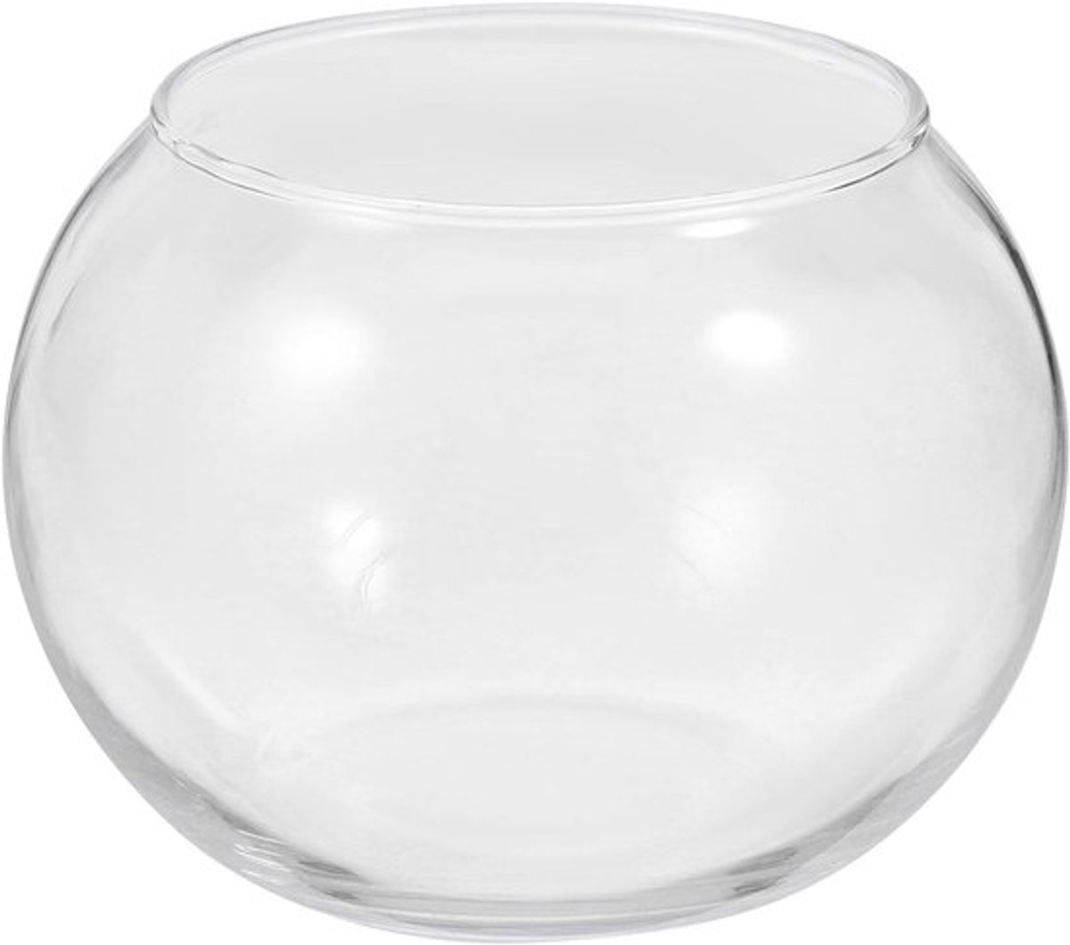 Allecto Plus - Bubbleschaal en Vaasset van 2 - Glazen Visschaal en Kandelaar